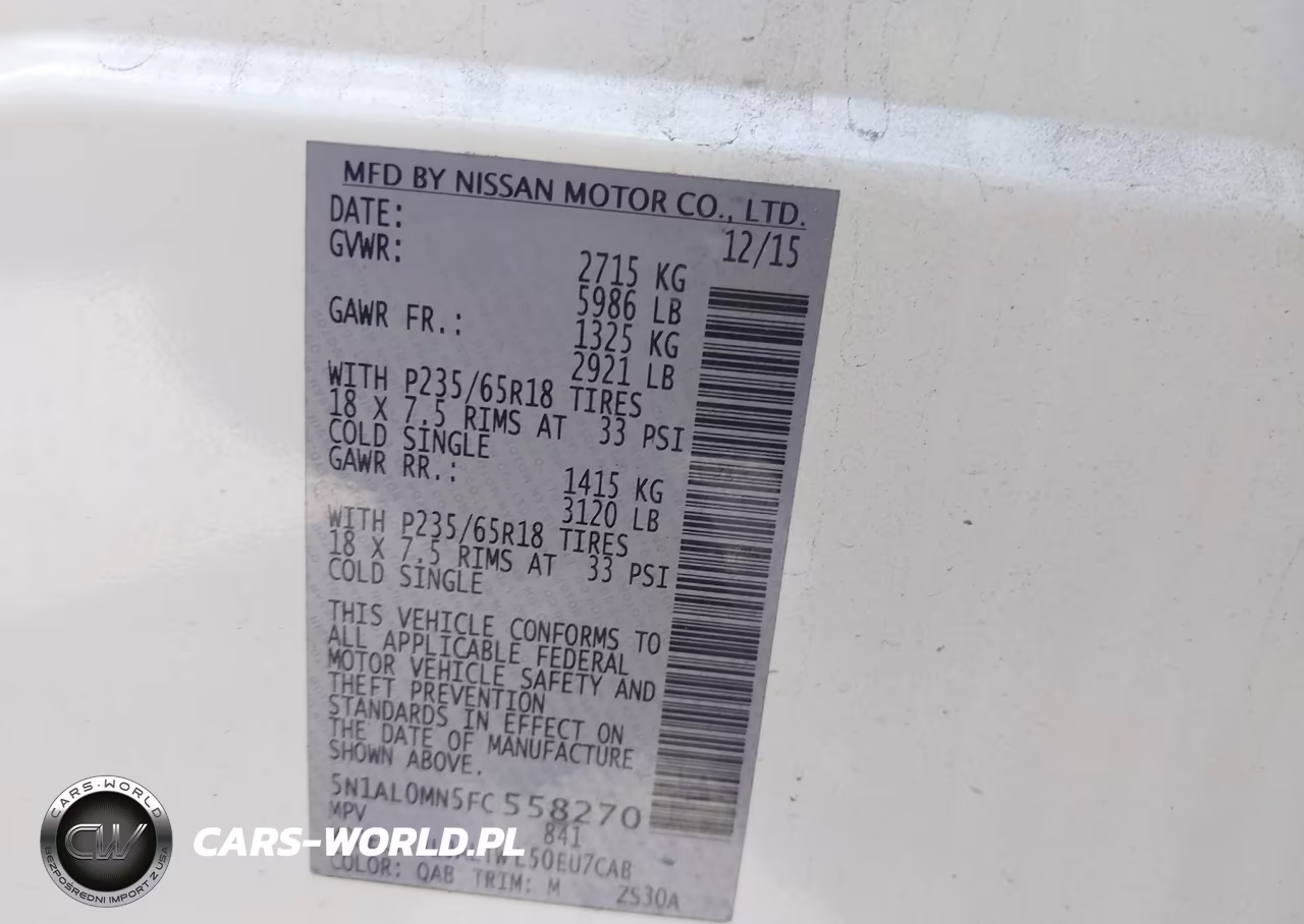 2015 Infiniti Qx60 VIN:5N1AL0MN5FC558270 - 9