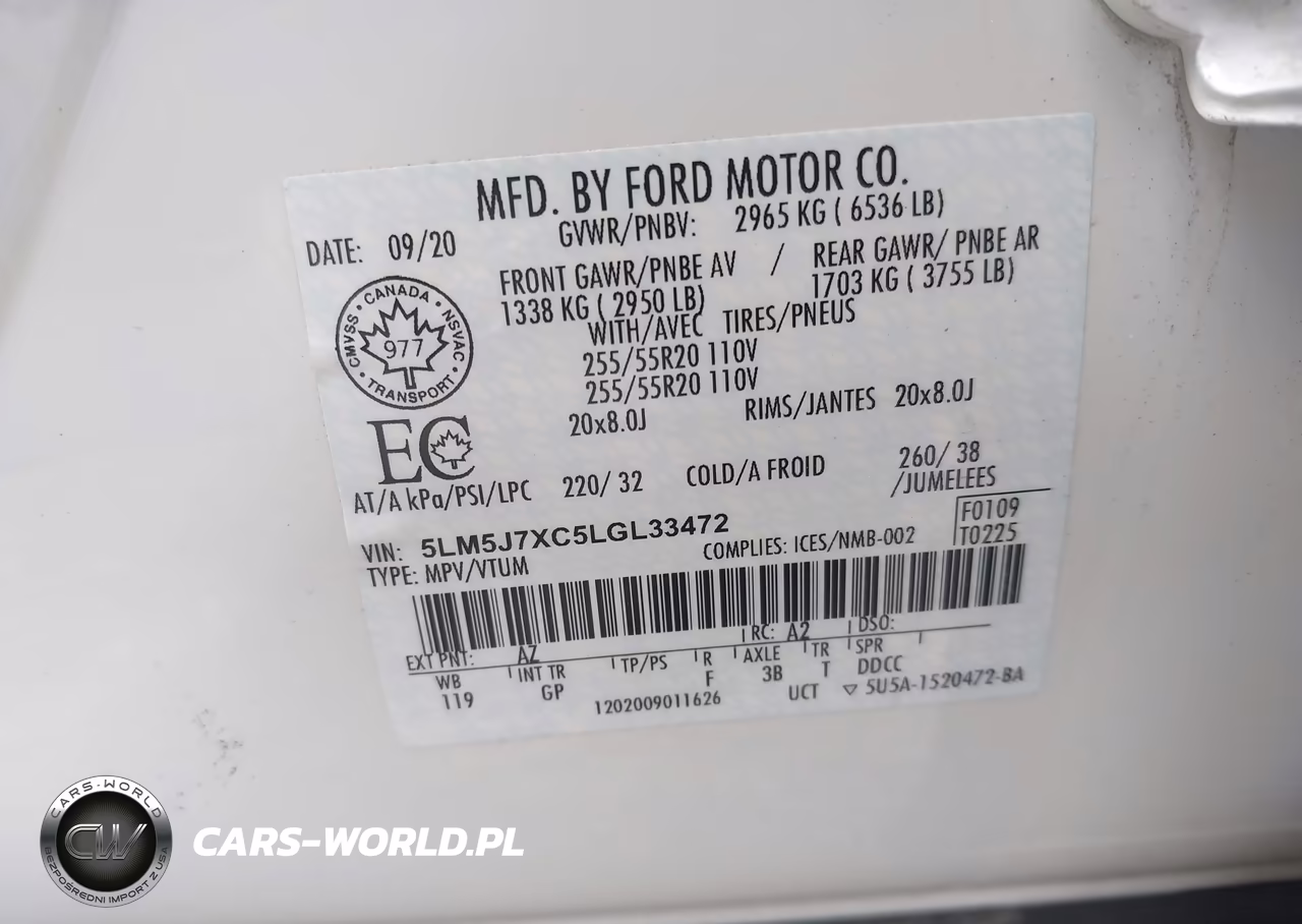 2020 Lincoln Aviator Reserve VIN:5LM5J7XC5LGL33472 - 9