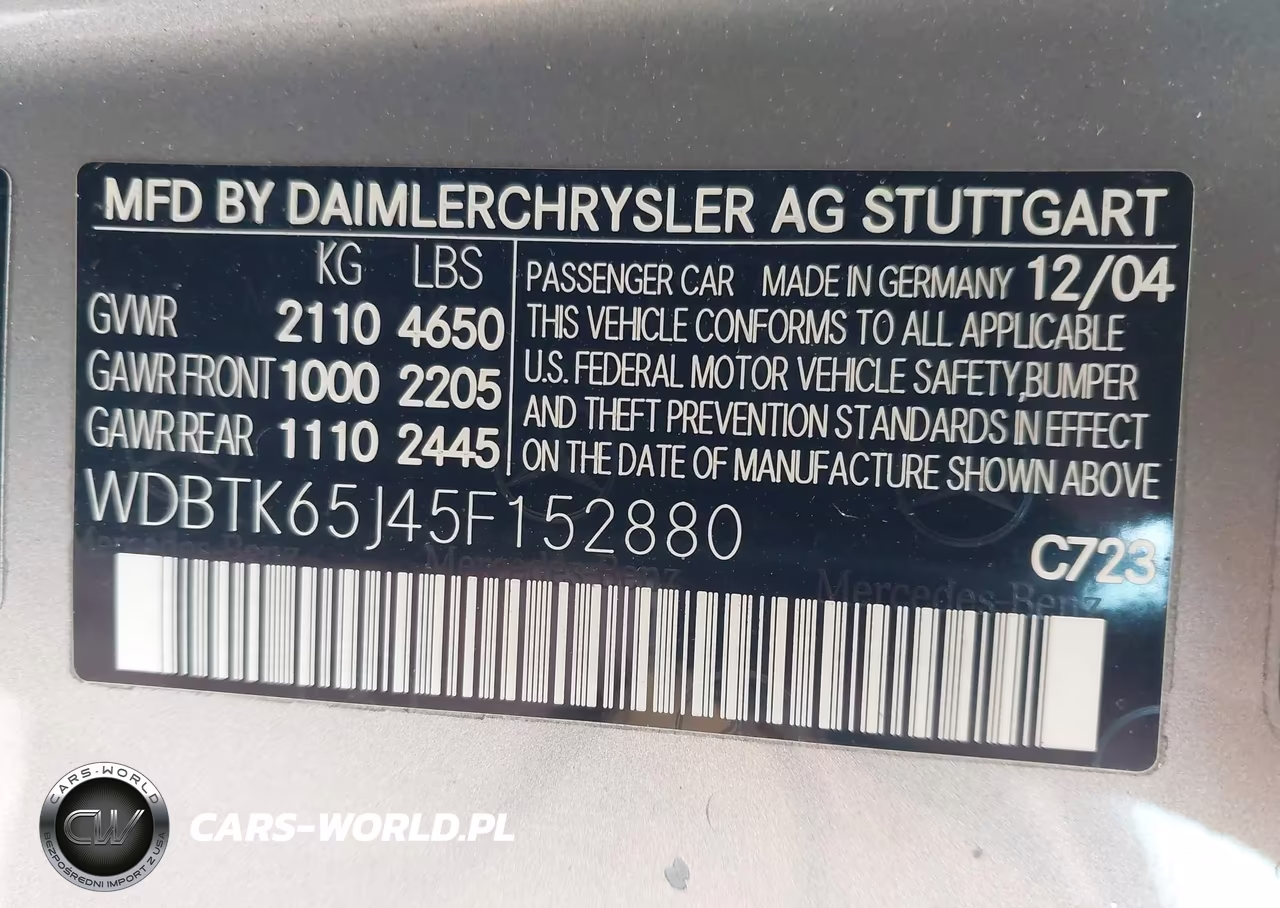 2005 Mercedes-Benz Clk 320 VIN:WDBTK65J45F152880 - 9