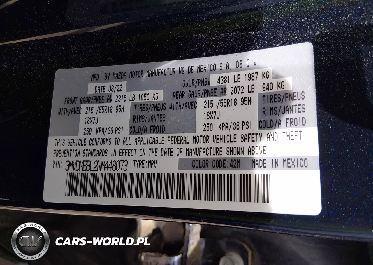 2022 Mazda Cx-30 Select VIN:3MVDMBBL2NM448073 - 9