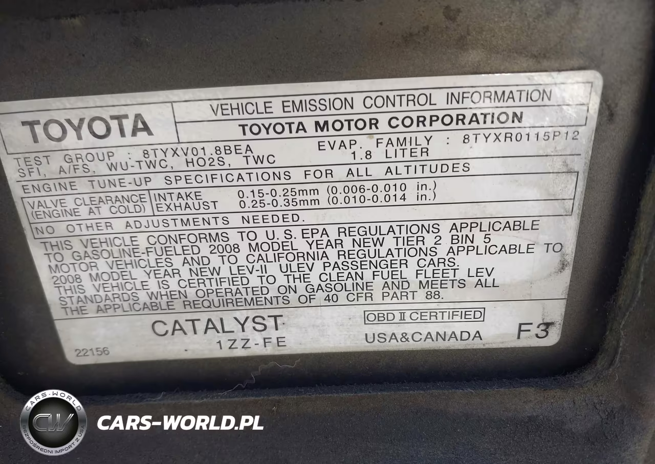 2008 Toyota Corolla Ce VIN:1NXBR32E08Z970858 - 14