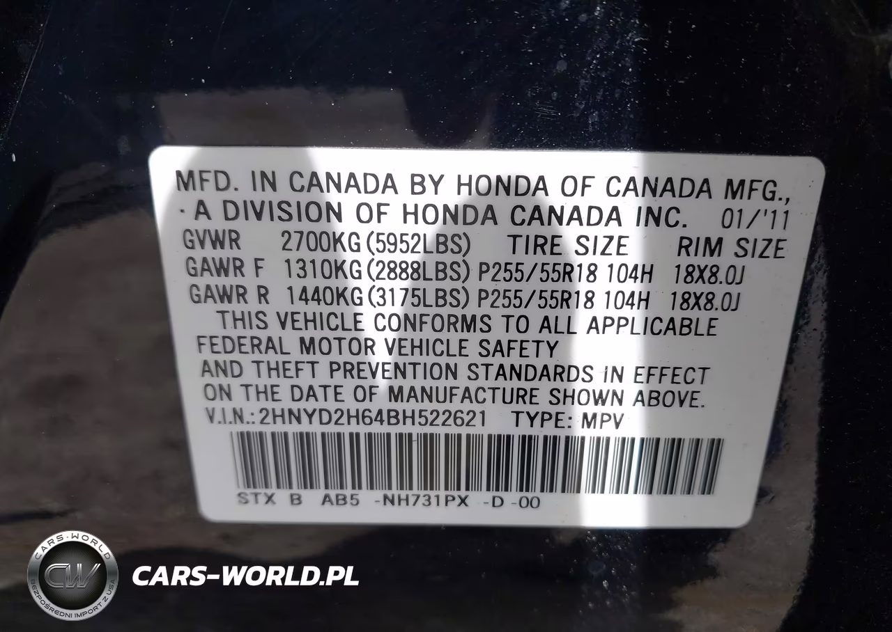 2011 Acura Mdx Technology Package VIN:2HNYD2H64BH522621 - 9