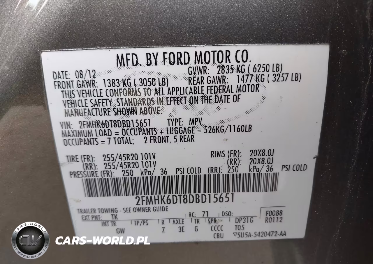 2013 Ford Flex Limited VIN:2FMHK6DT8DBD15651 - 9