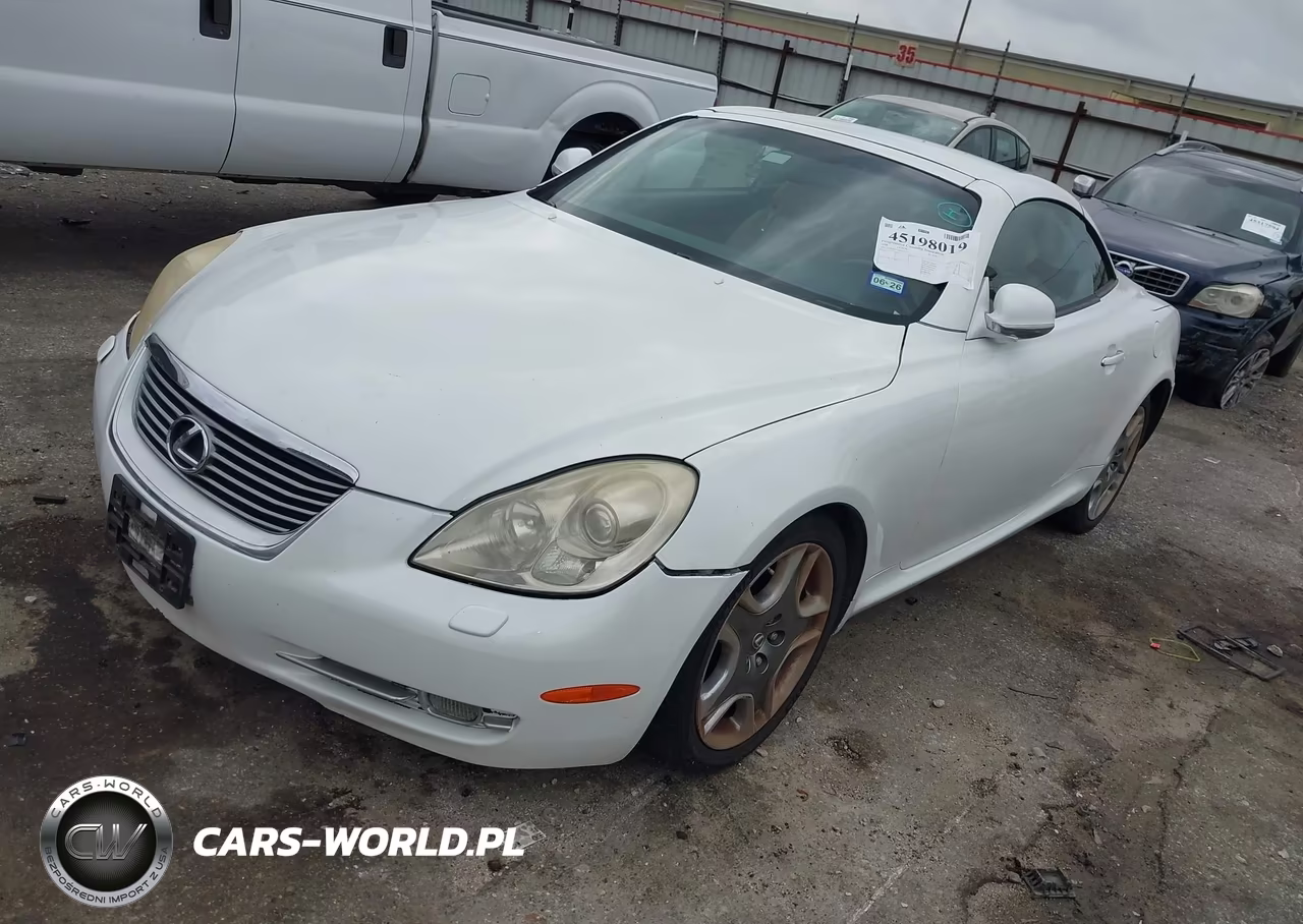 2008 Lexus Sc 430 VIN:JTHFN45Y789019555 - 2