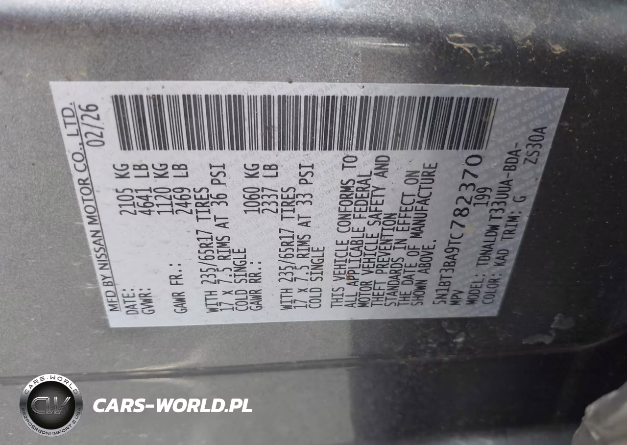 2026 Nissan Rogue Sv VIN:5N1BT3BA9TC782370 - 9