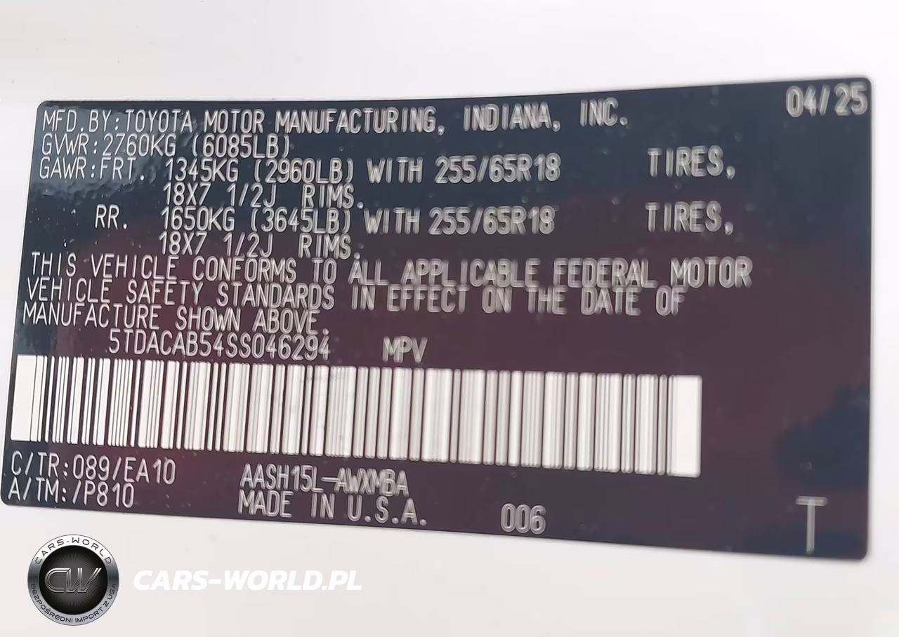 2025 Toyota Grand Highlander Hybrid Xle VIN:5TDACAB54SS046294 - 9