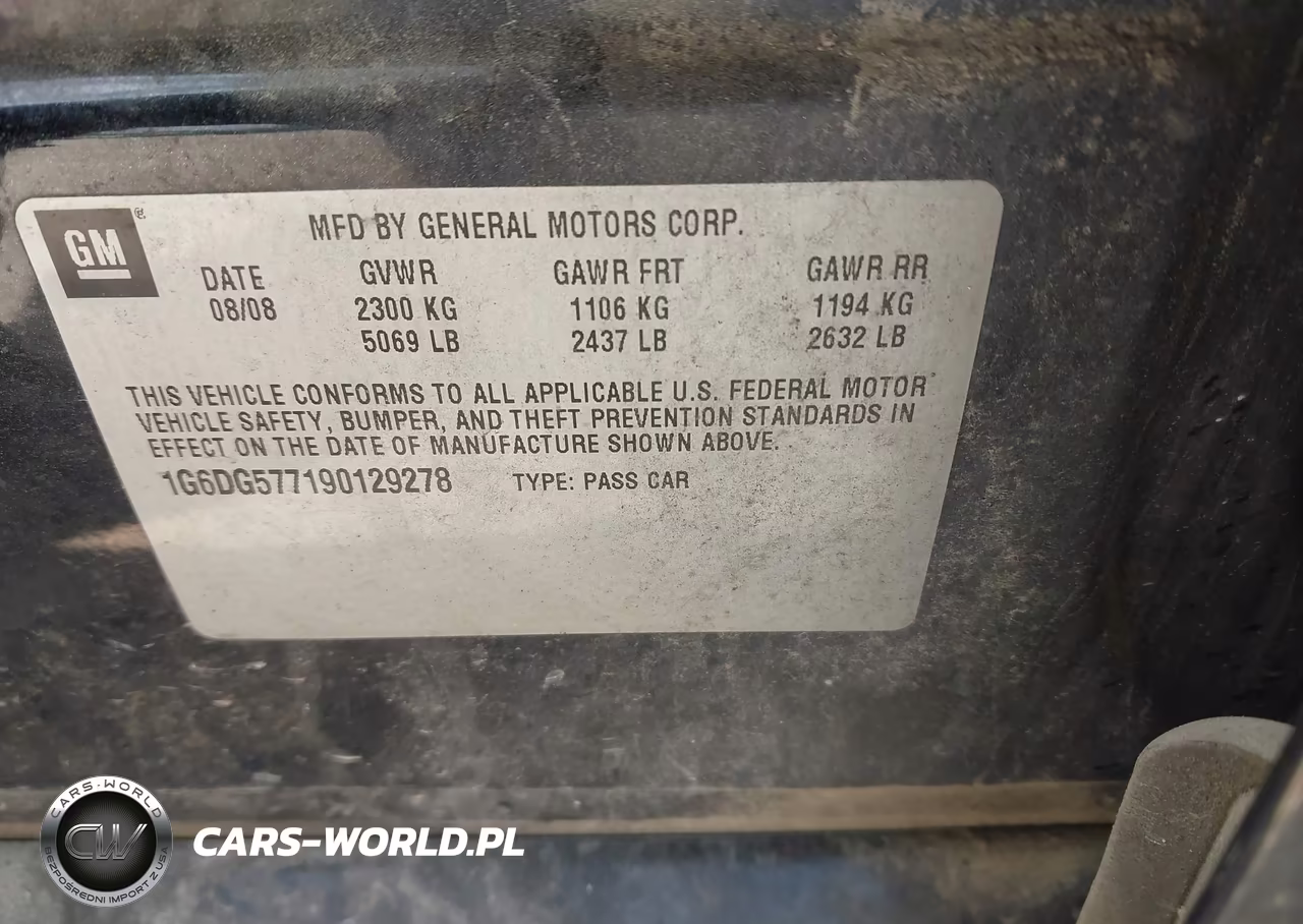 2009 Cadillac Cts Standard VIN:1G6DG577190129278 - 9