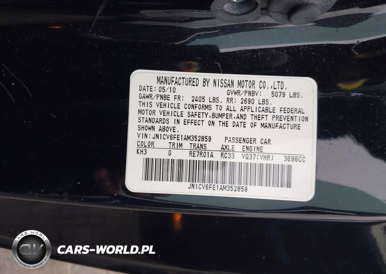 2010 Infiniti G37 VIN:JN1CV6FE1AM352859 - 9