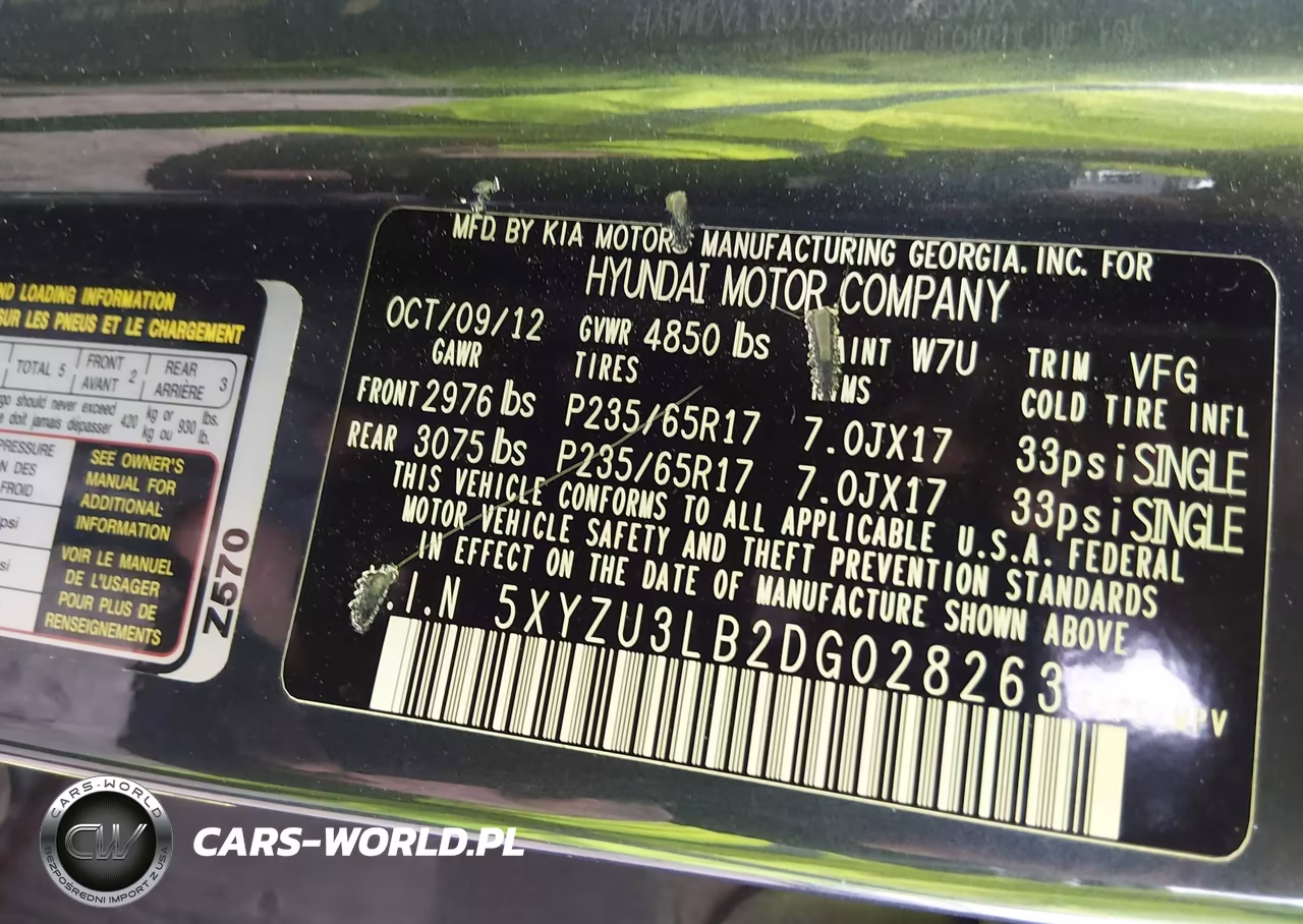 2013 Hyundai Santa Fe Sport VIN:5XYZU3LB2DG028263 - 9