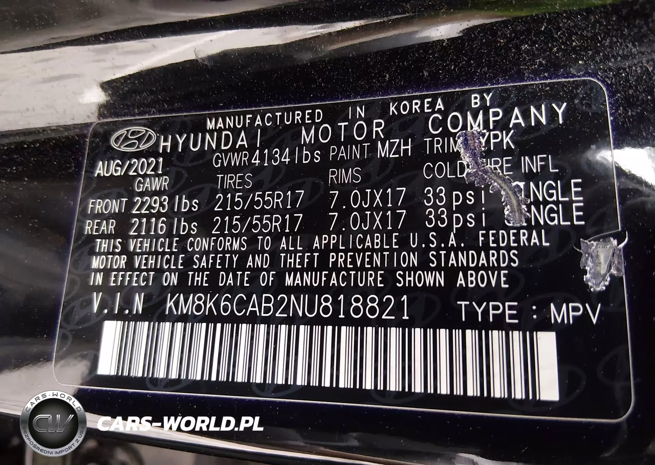 2022 Hyundai Kona Sel VIN:KM8K6CAB2NU818821 - 9