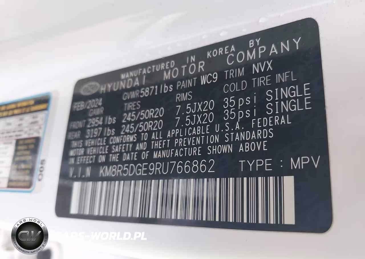 2024 Hyundai Palisade Limited VIN:KM8R5DGE9RU766862 - 9