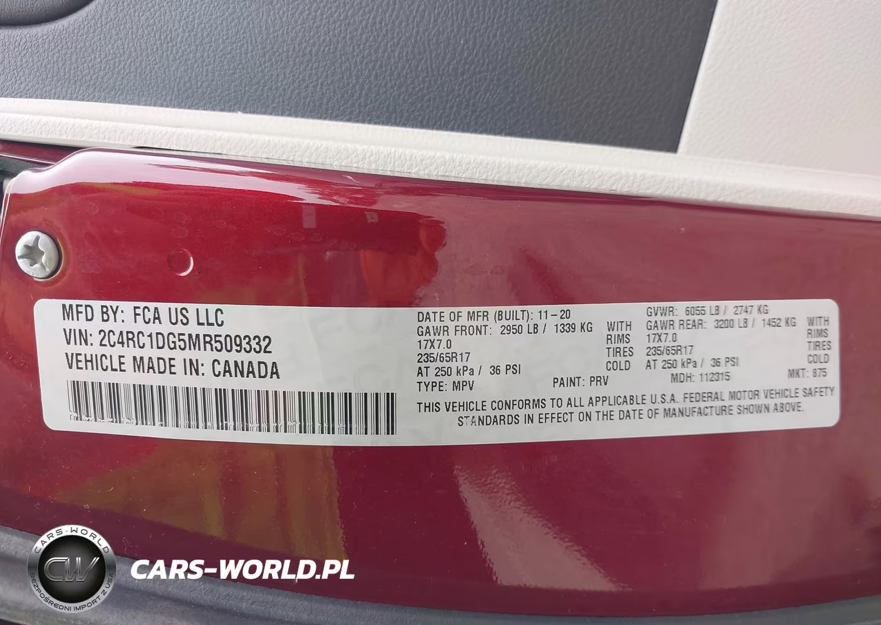 2021 Chrysler Voyager Lxi VIN:2C4RC1DG5MR509332 - 9