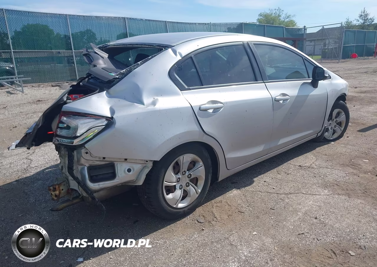 2013 Honda Civic Lx VIN:19XFB2F51DE016613 - 4