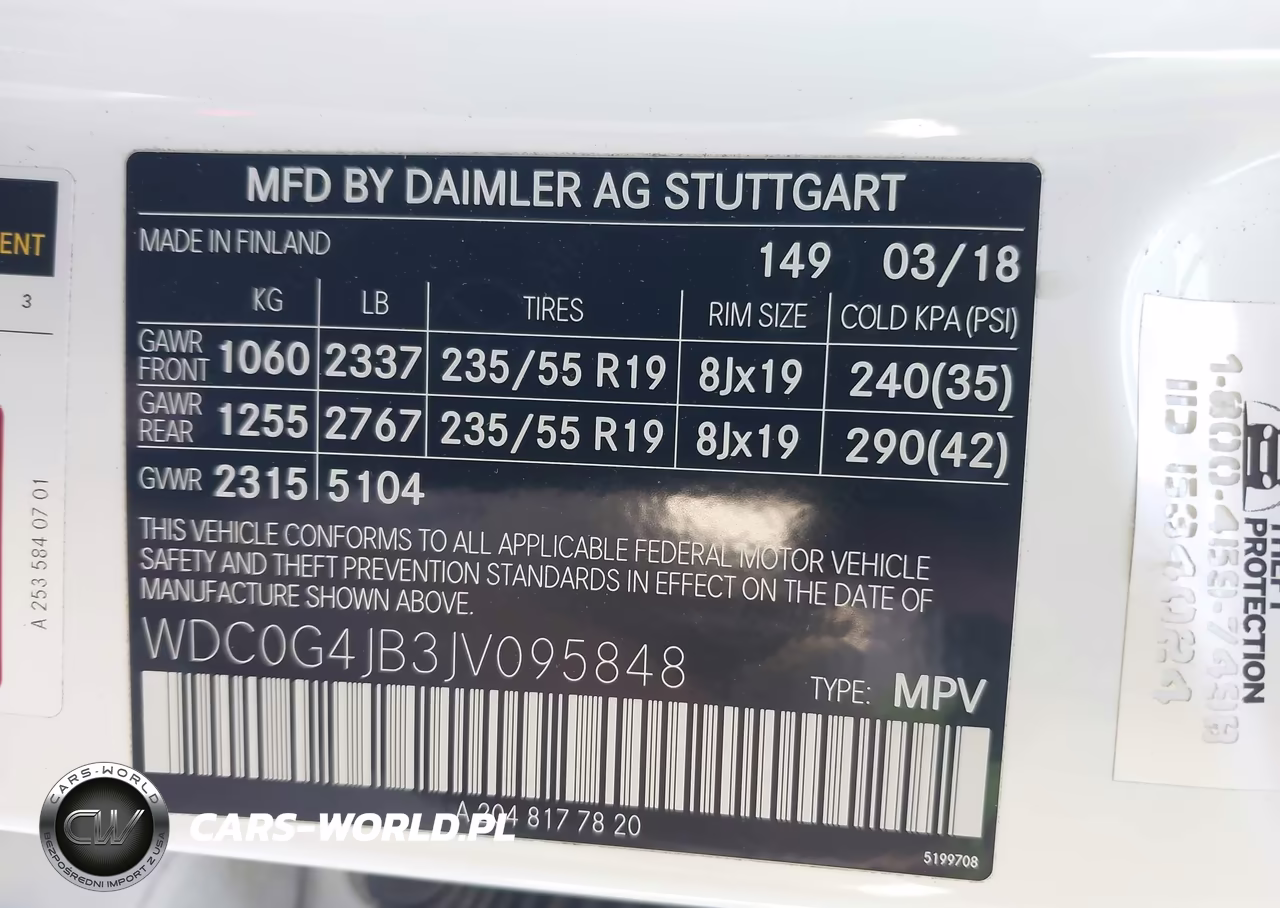 2018 Mercedes-Benz Glc 300 VIN:WDC0G4JB3JV095848 - 9