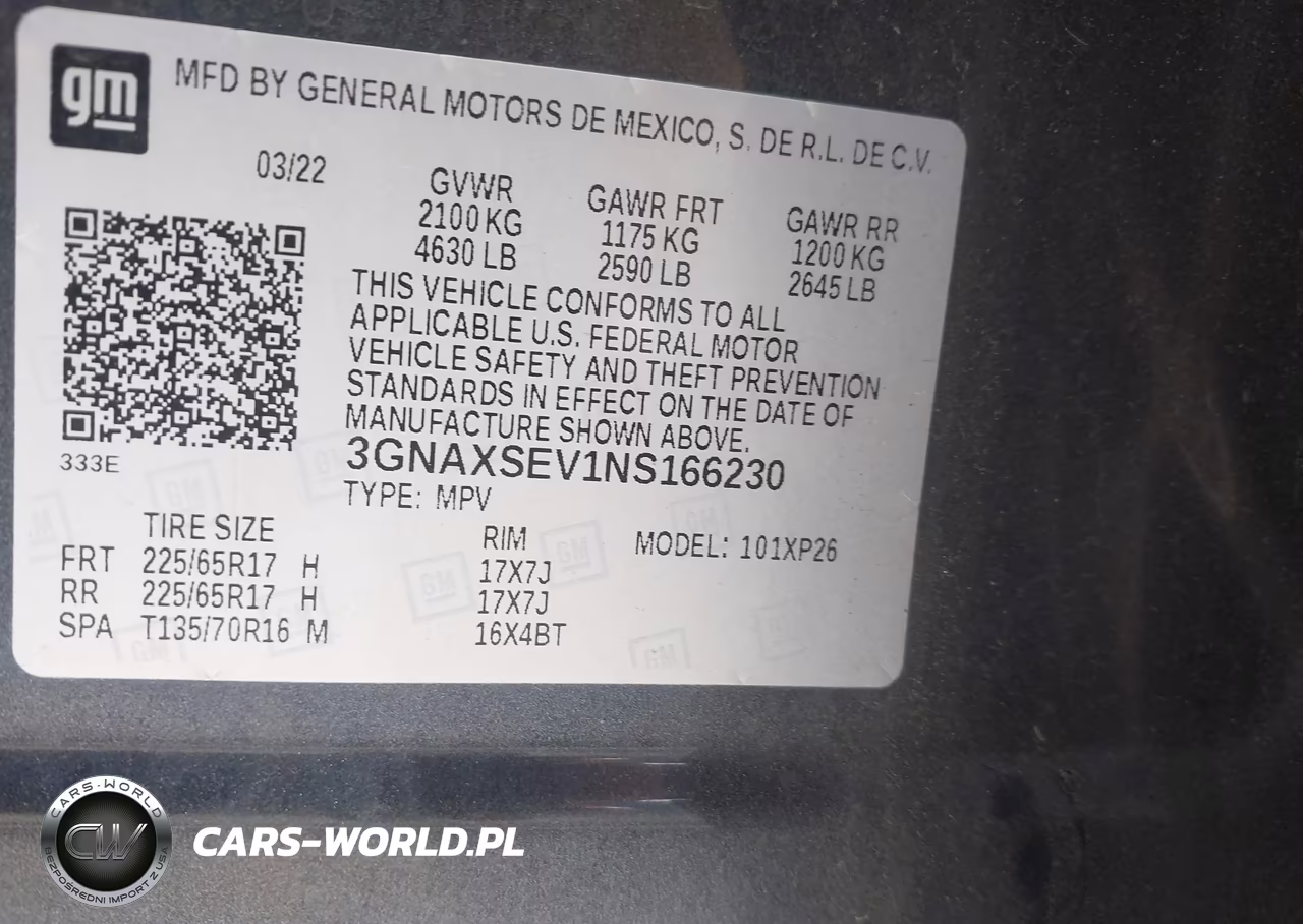 2022 Chevrolet Equinox Awd Ls VIN:3GNAXSEV1NS166230 - 9