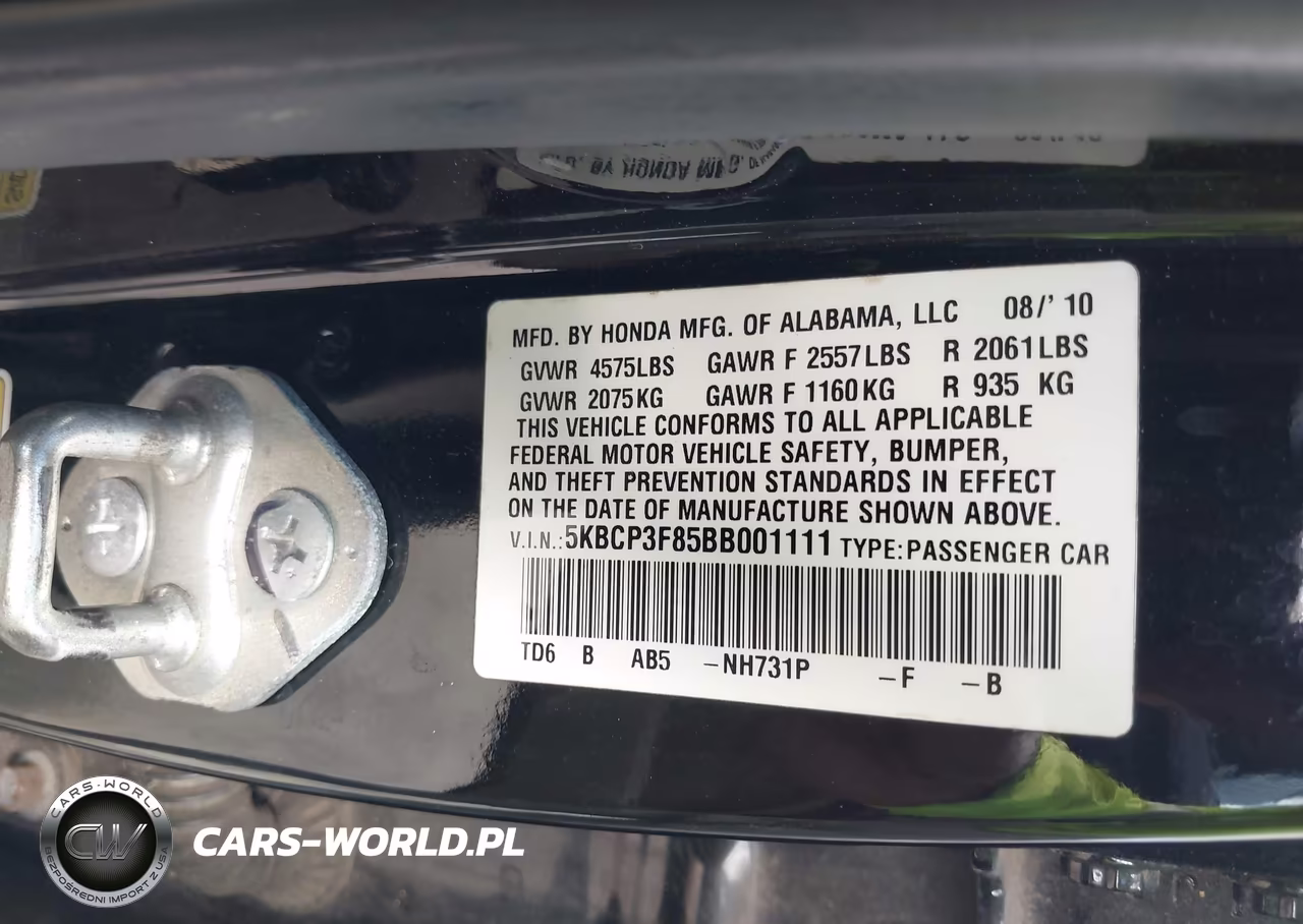 2011 Honda Accord 3.5 Ex-L VIN:5KBCP3F85BB001111 - 9