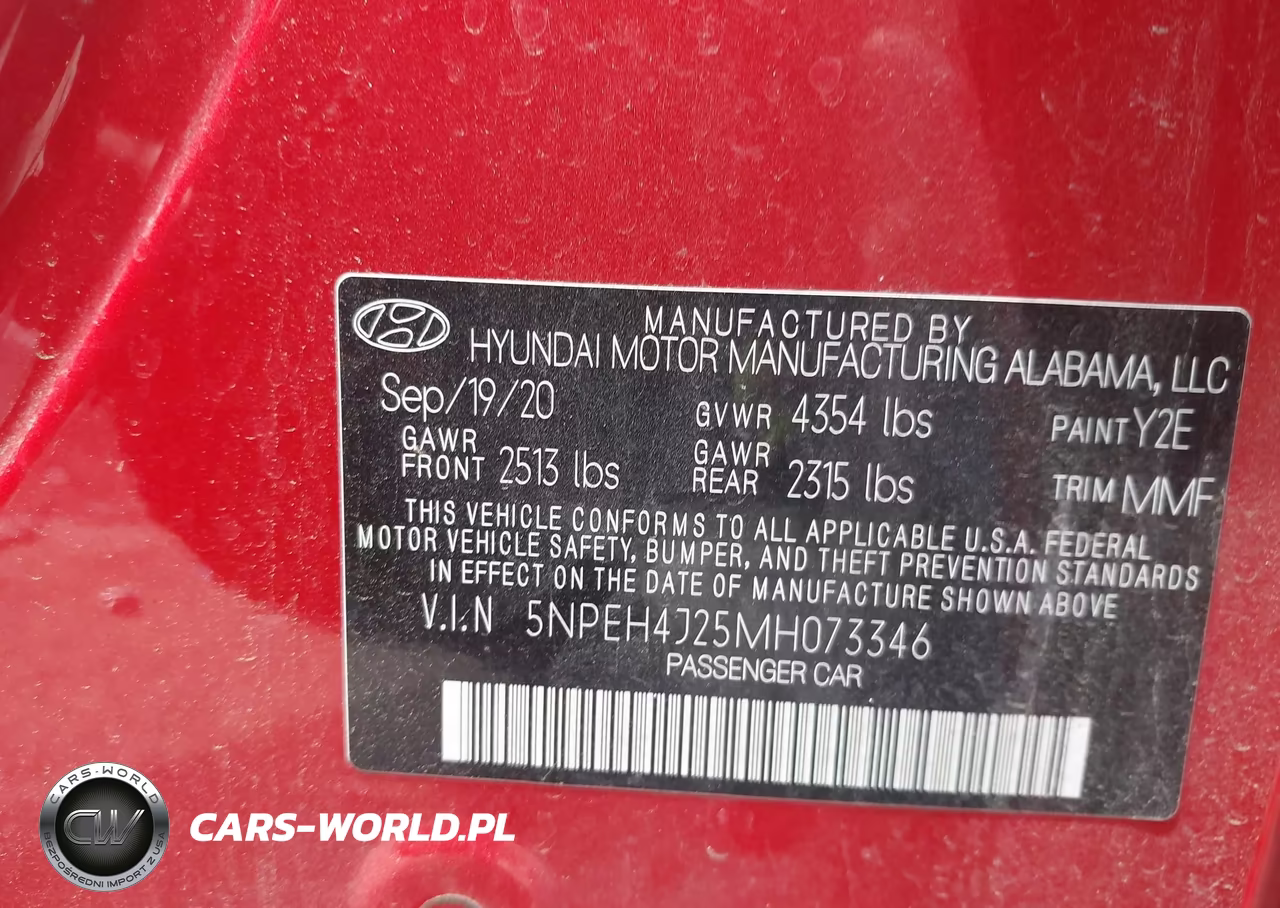 2021 Hyundai Sonata Limited VIN:5NPEH4J25MH073346 - 9
