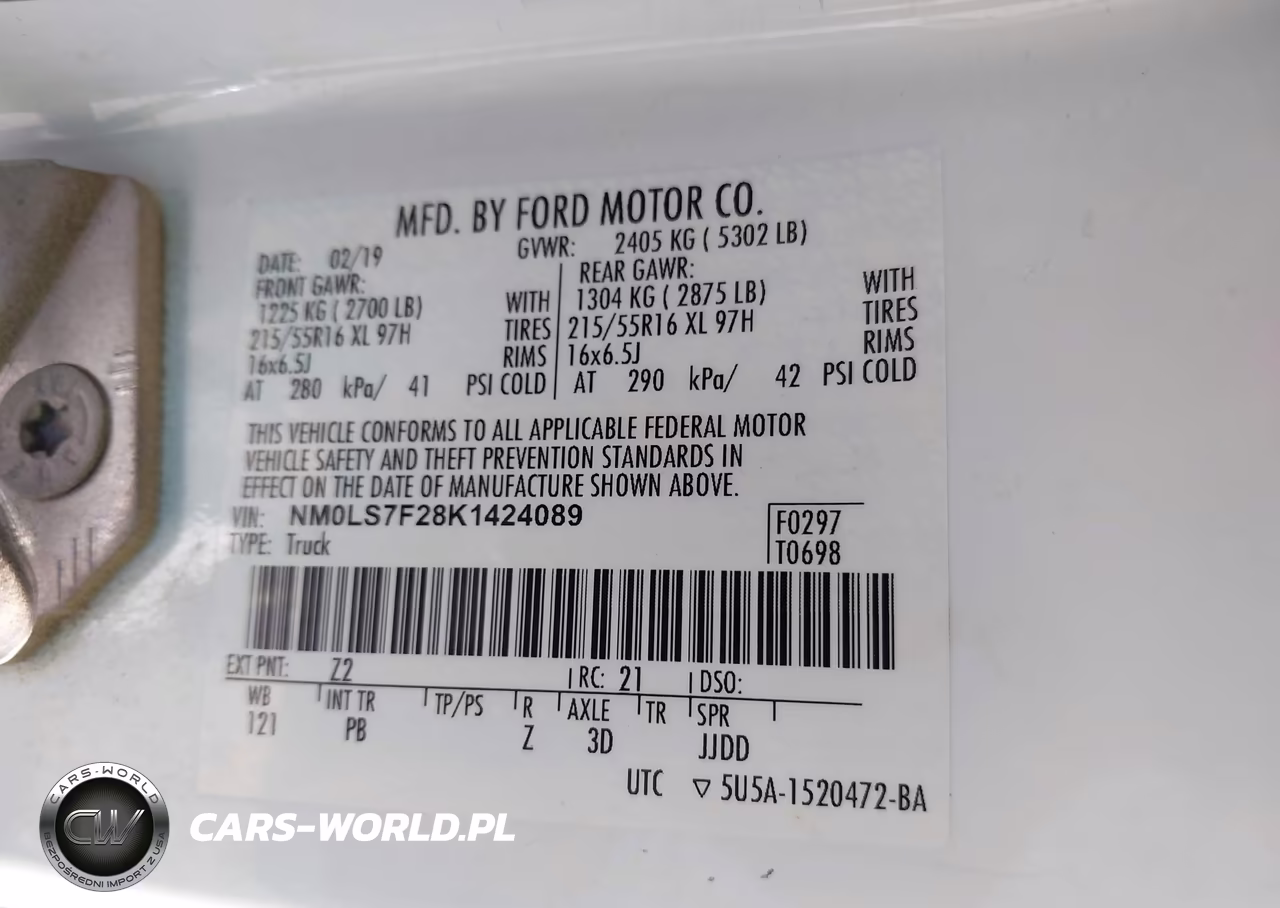 2019 Ford Transit Connect Xlt VIN:NM0LS7F28K1424089 - 9