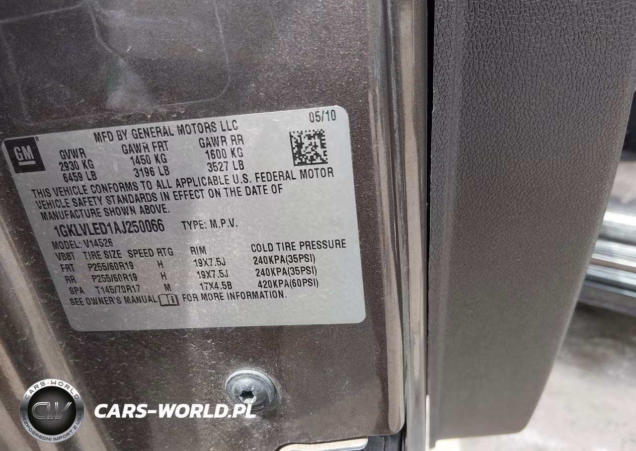 2010 GMC Acadia Sle VIN:1GKLVLED1AJ250066 - 9
