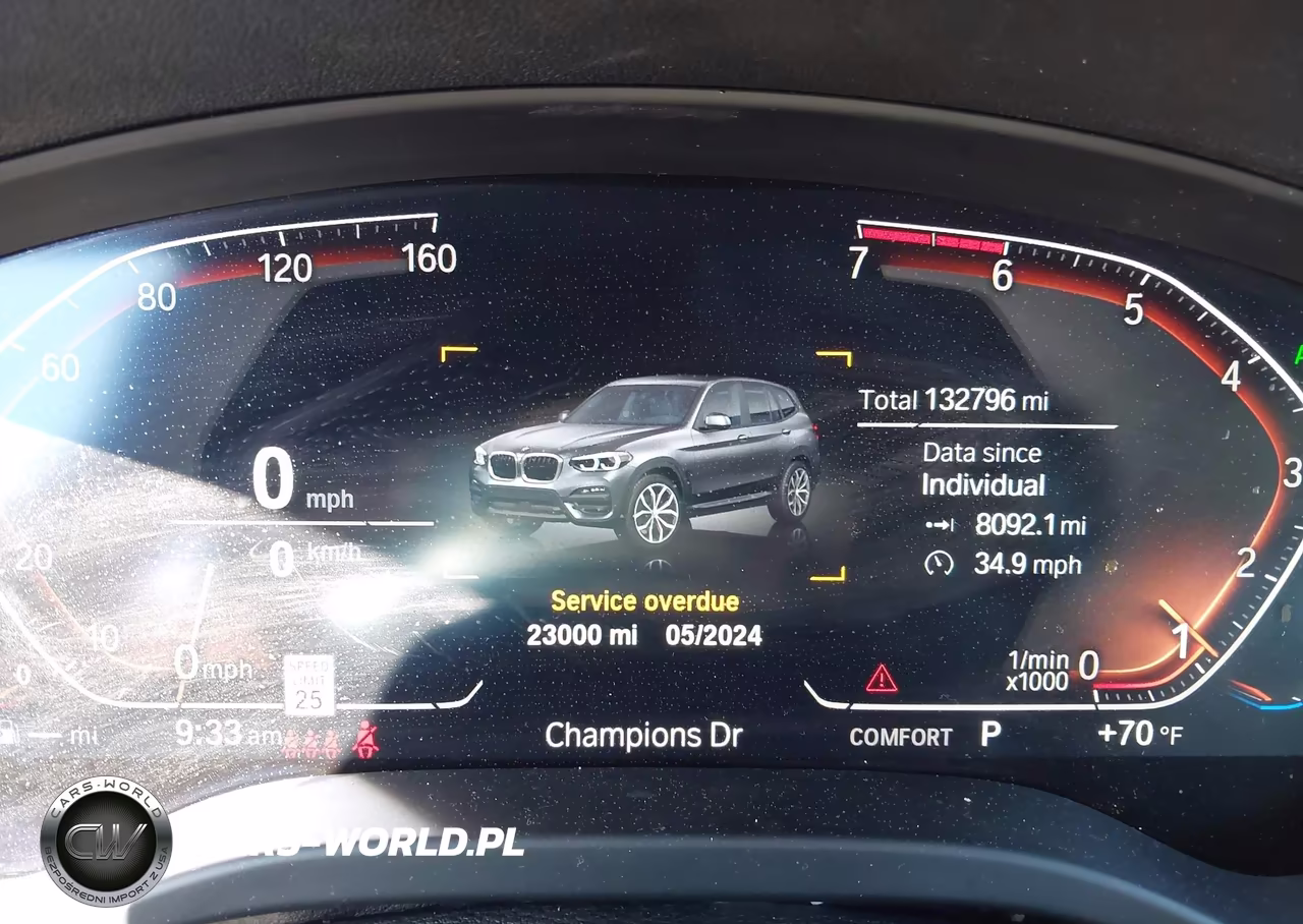 2021 BMW X3 xDrive30I VIN:5UXTY5C08M9G40121 - 7