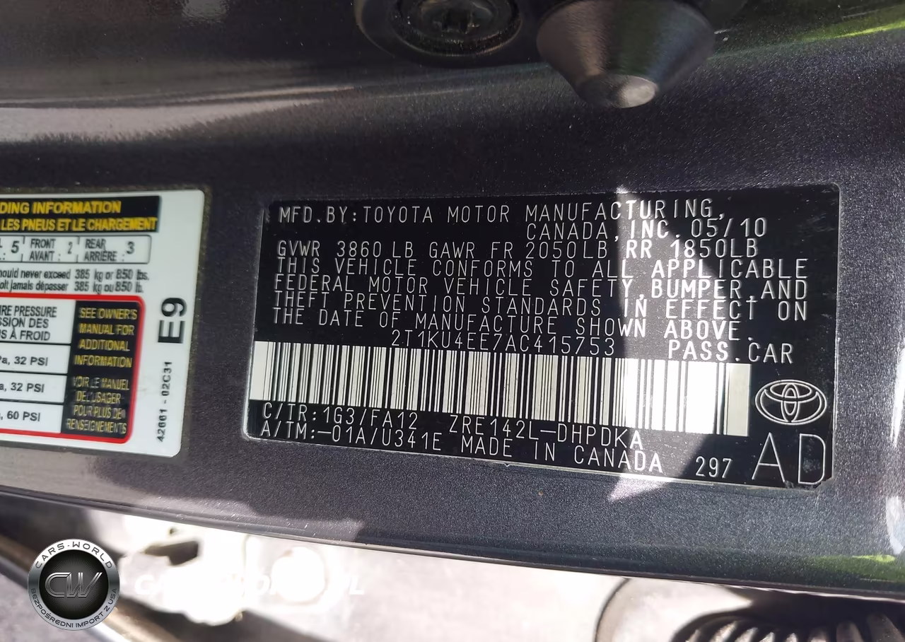 2010 Toyota Matrix VIN:2T1KU4EE7AC415753 - 9