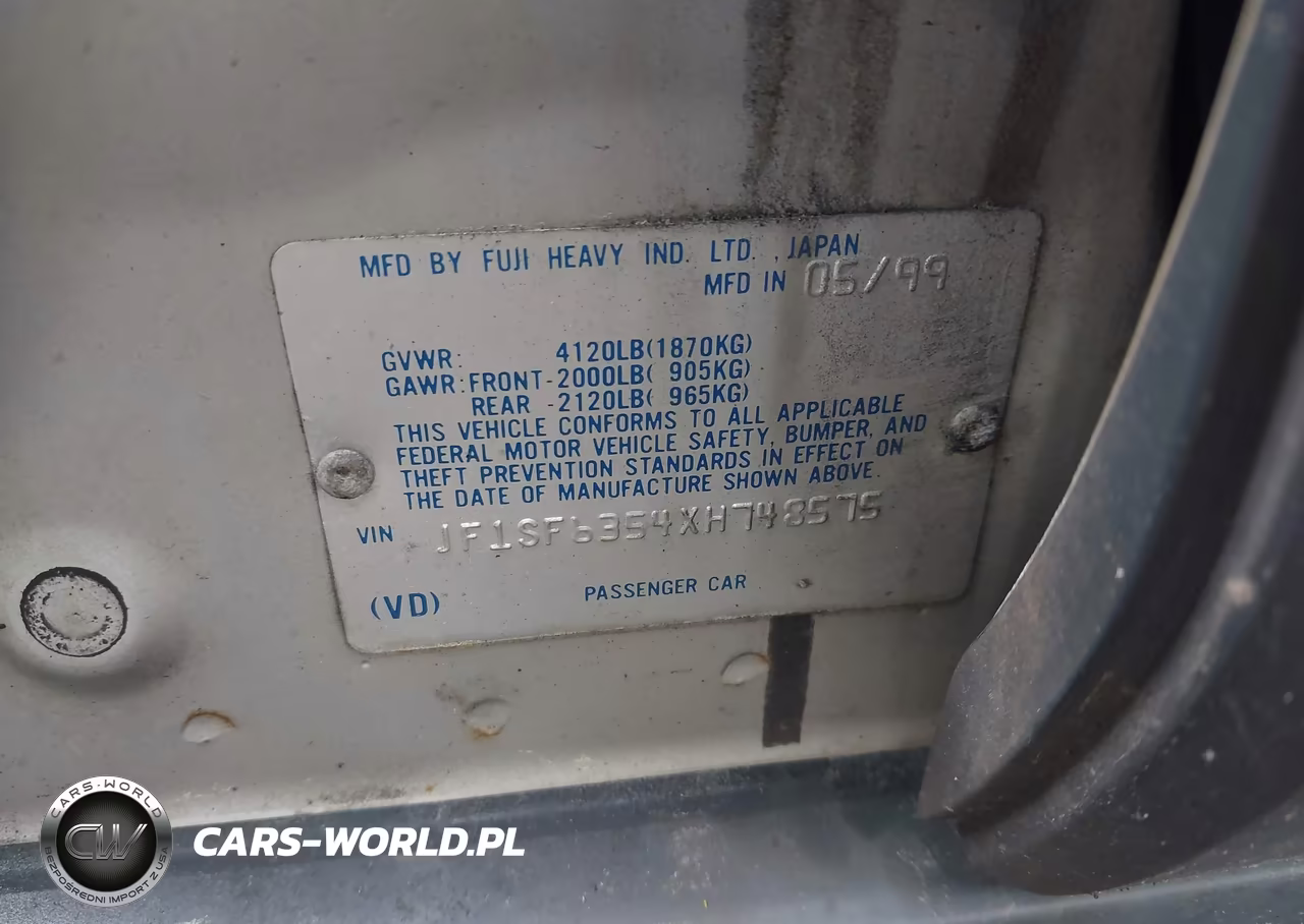 1999 Subaru Forester L VIN:JF1SF6354XH748575 - 9