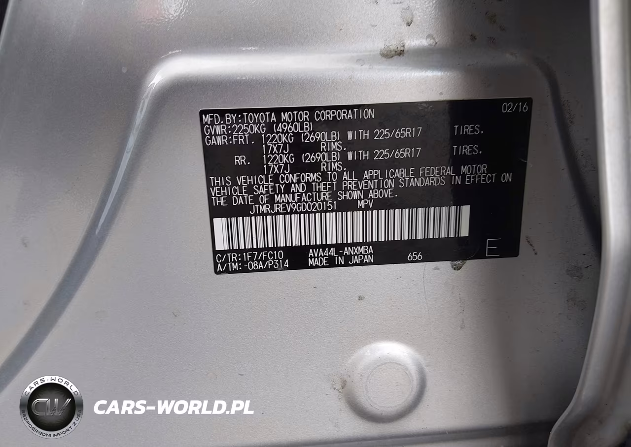 2016 Toyota Rav4 Hybrid Xle VIN:JTMRJREV9GD020151 - 9