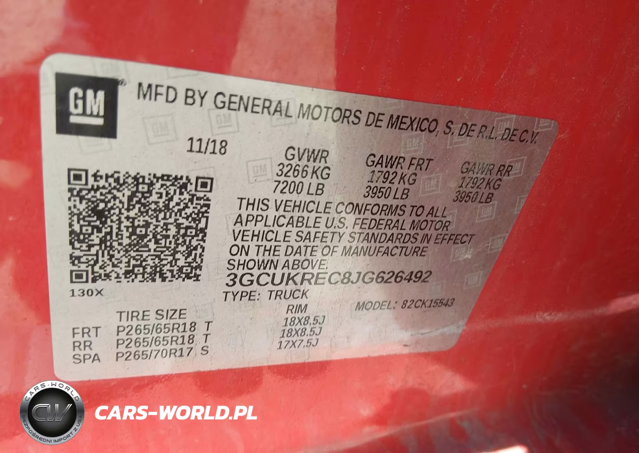 2018 Chevrolet Silverado 1500 1Lt VIN:3GCUKREC8JG626492 - 9