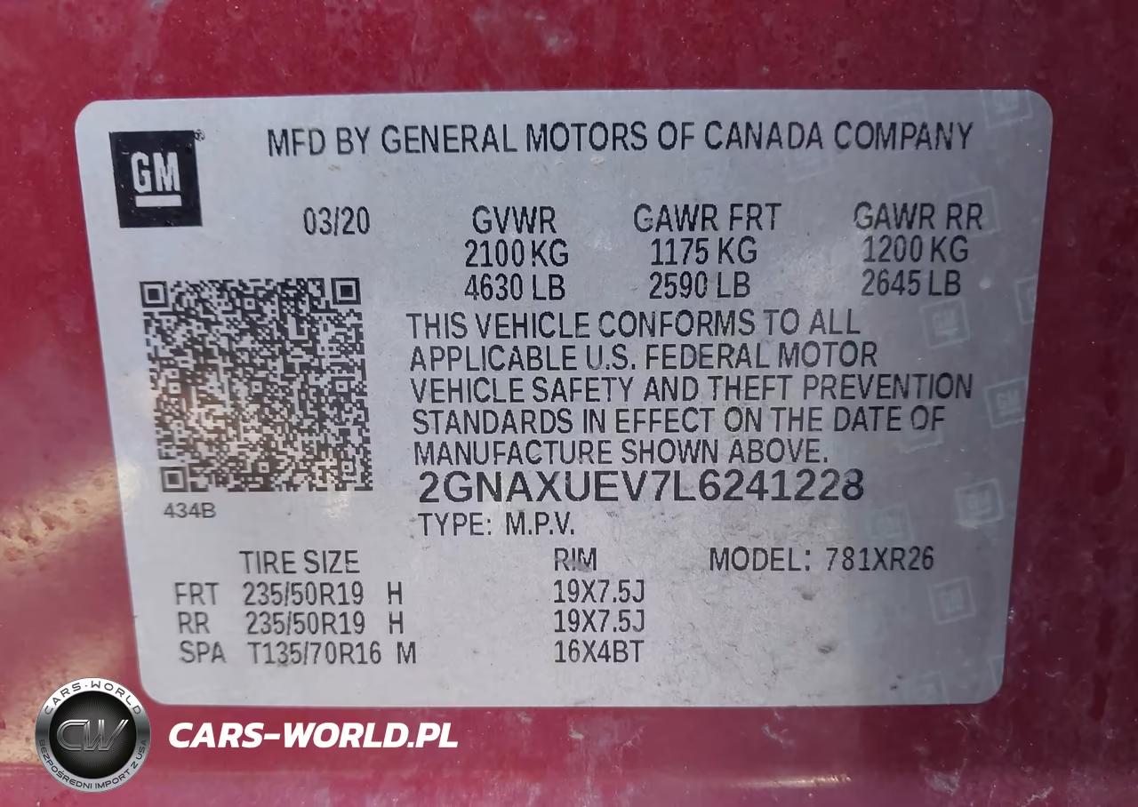 2020 Chevrolet Equinox Awd Lt 1.5L Turbo VIN:2GNAXUEV7L6241228 - 9