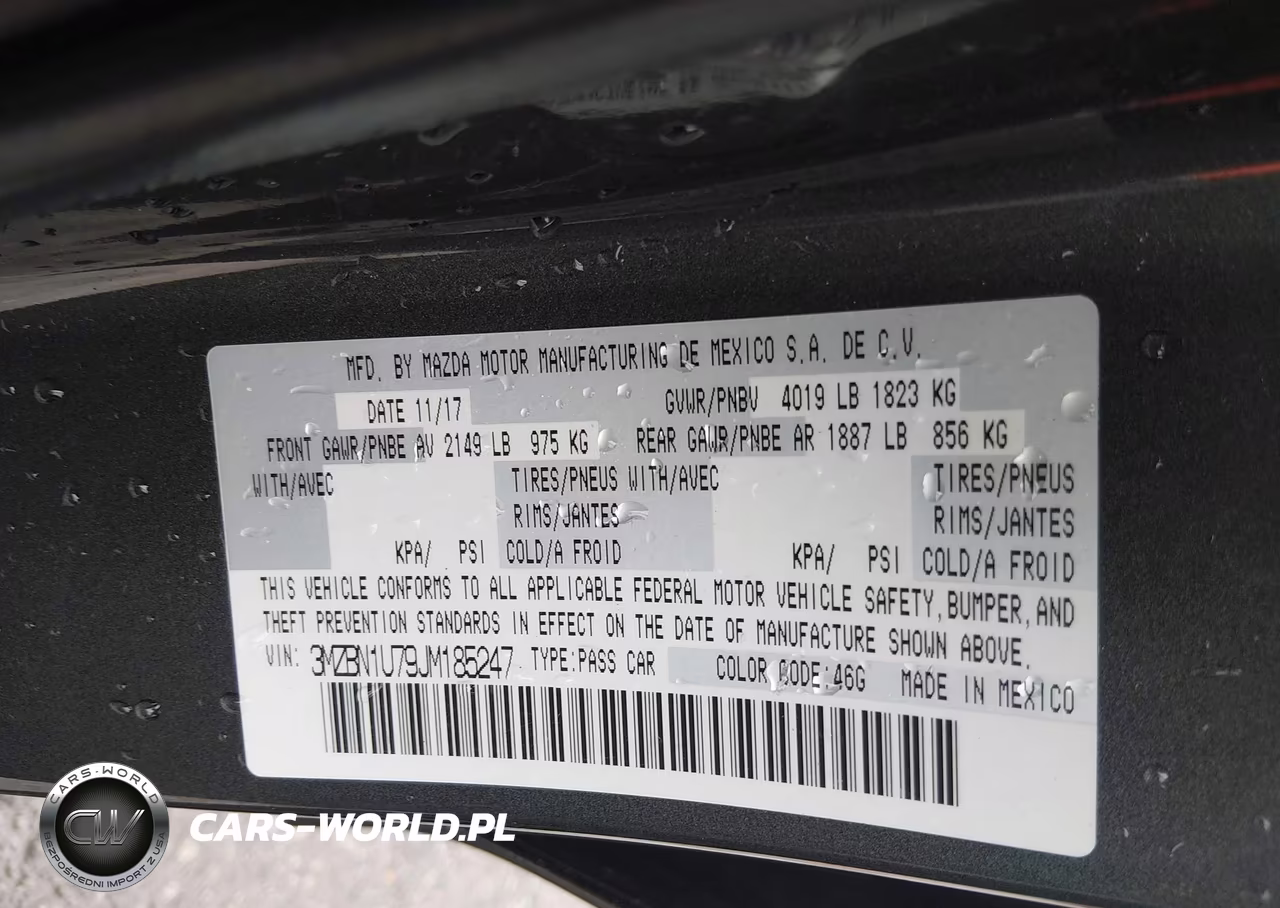2018 Mazda Mazda3 Sport VIN:3MZBN1U79JM185247 - 9