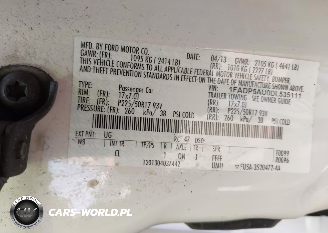 2013 Ford C-Max Hybrid Se VIN:1FADP5AU0DL535111 - 9