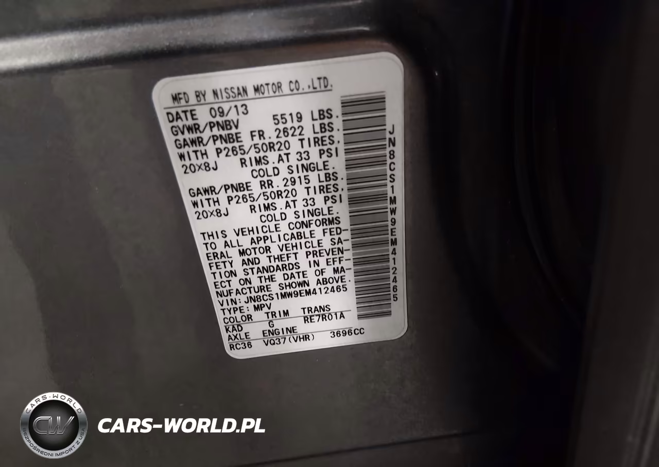 2014 Infiniti Qx70 VIN:JN8CS1MW9EM412465 - 9