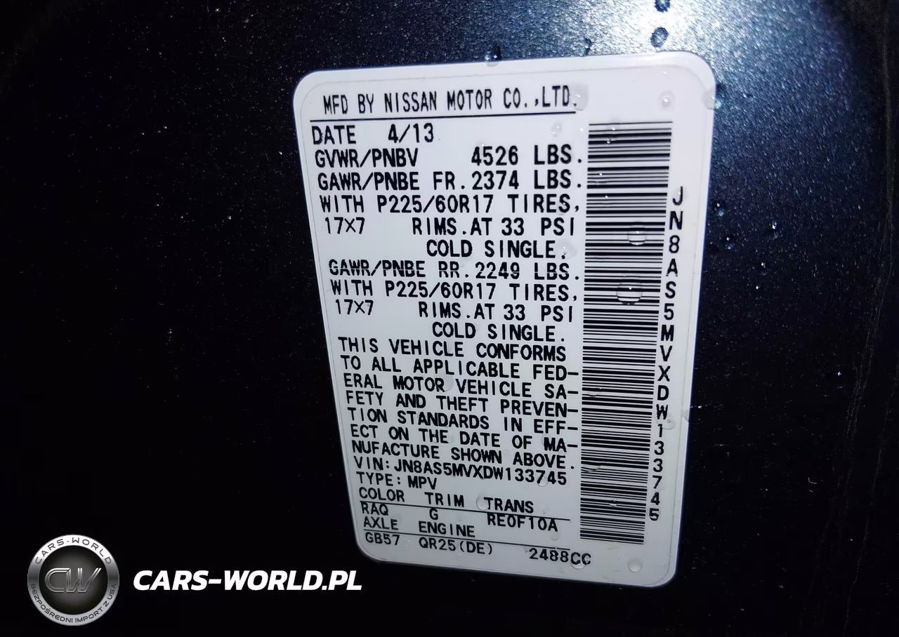 2013 Nissan Rogue Sv VIN:JN8AS5MVXDW133745 - 9