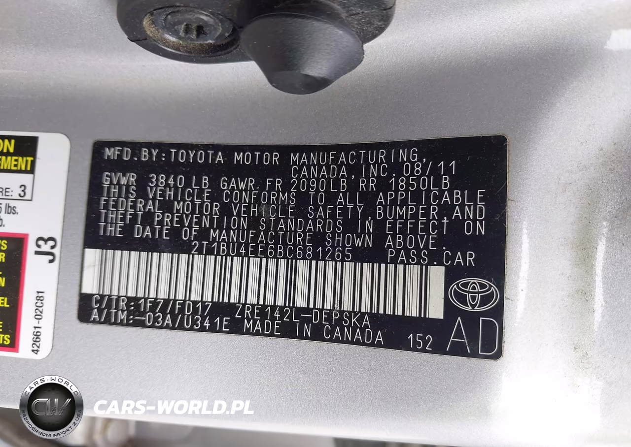 2011 Toyota Corolla S VIN:2T1BU4EE6BC681265 - 9