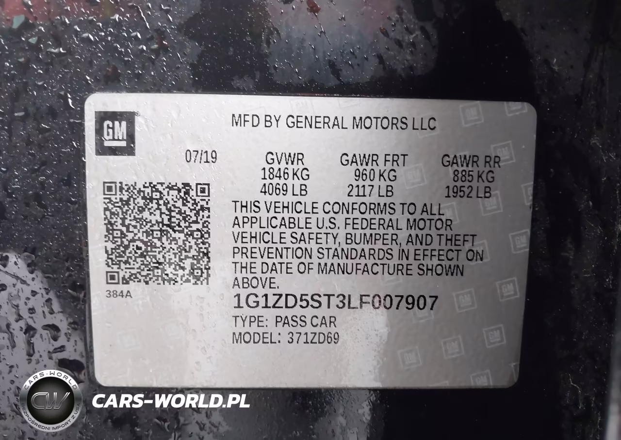 2020 Chevrolet Malibu Fwd Lt VIN:1G1ZD5ST3LF007907 - 9