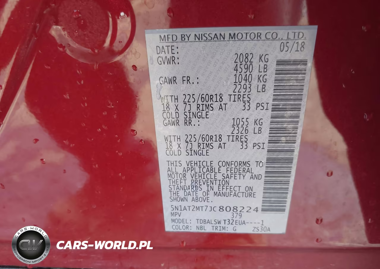 2018 Nissan Rogue Sl VIN:5N1AT2MT7JC808224 - 9