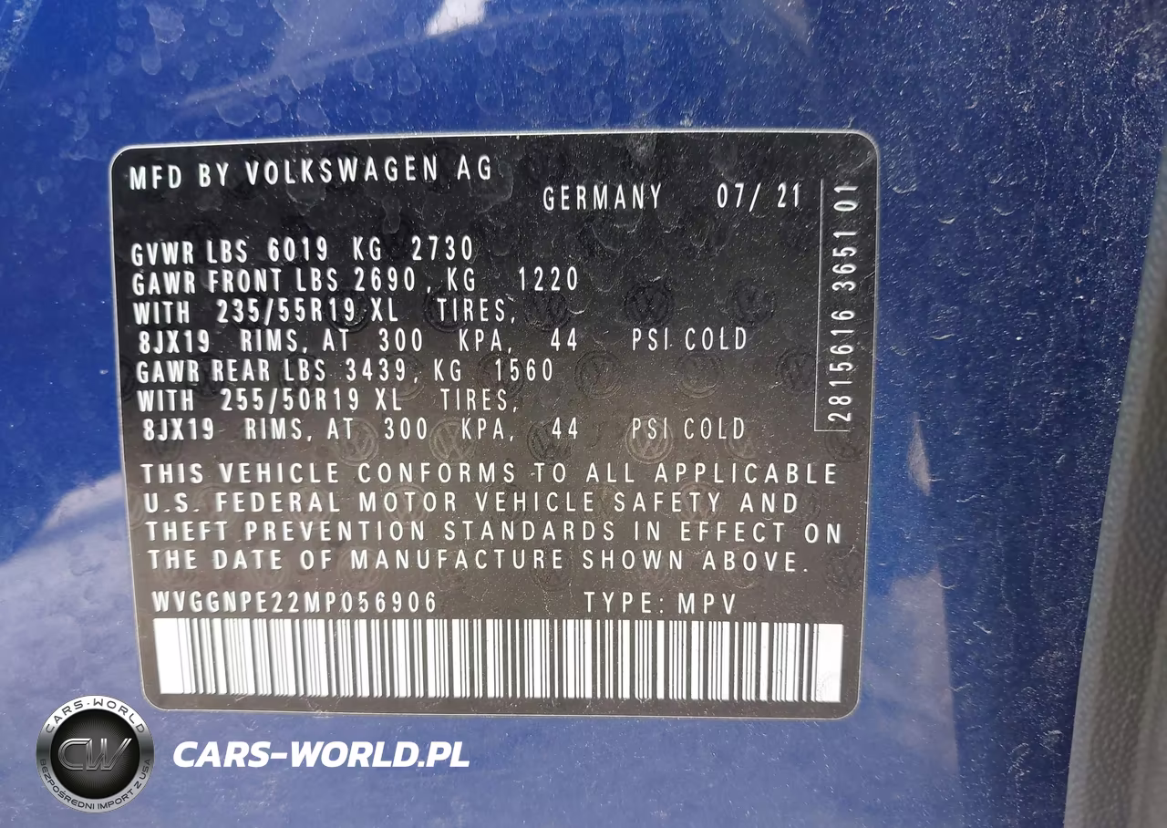 2021 Volkswagen Id.4 Awd Pro S VIN:WVGGNPE22MP056906 - 9