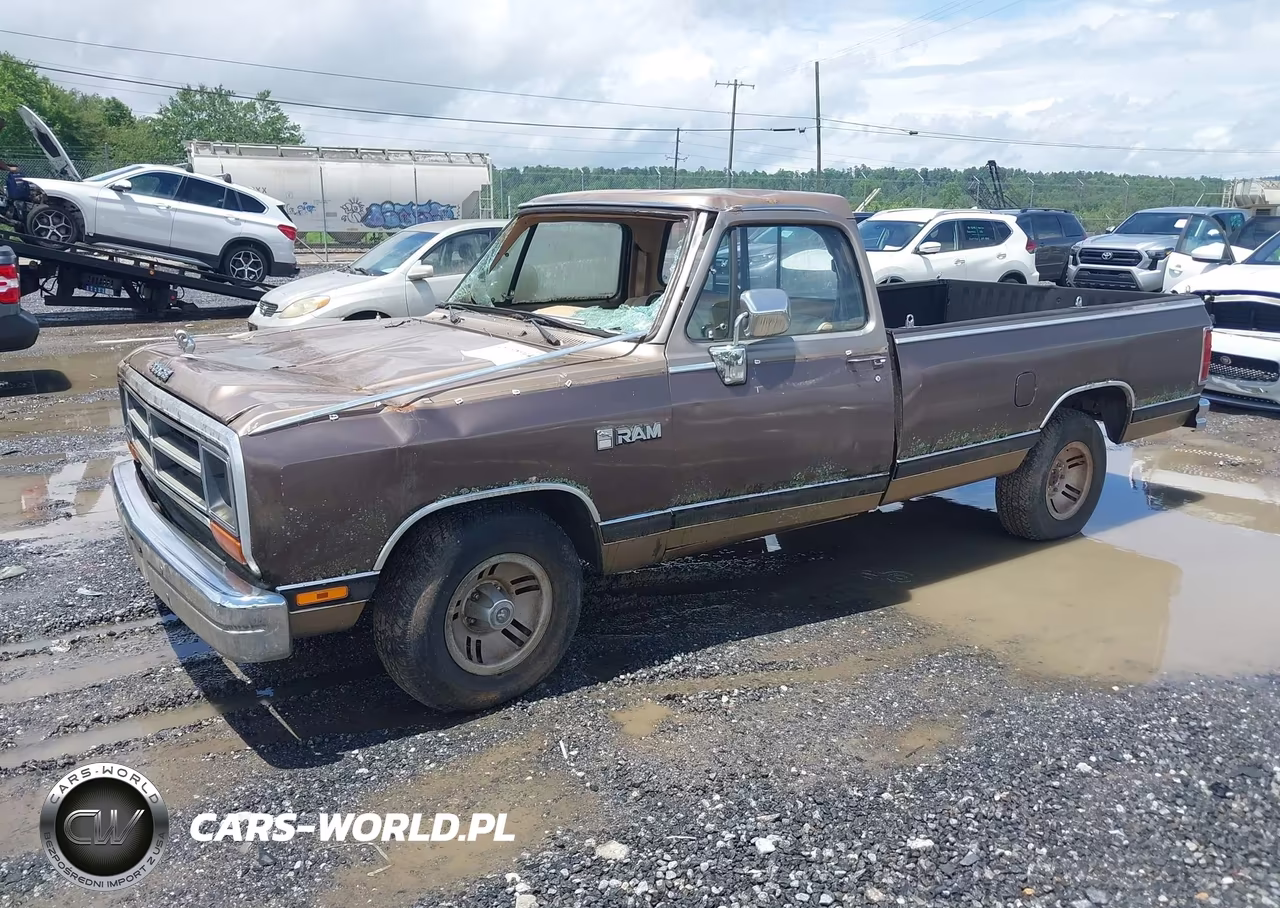 1989 Dodge D-Series D150 VIN:1B7FE16Y2KS070296 - 2