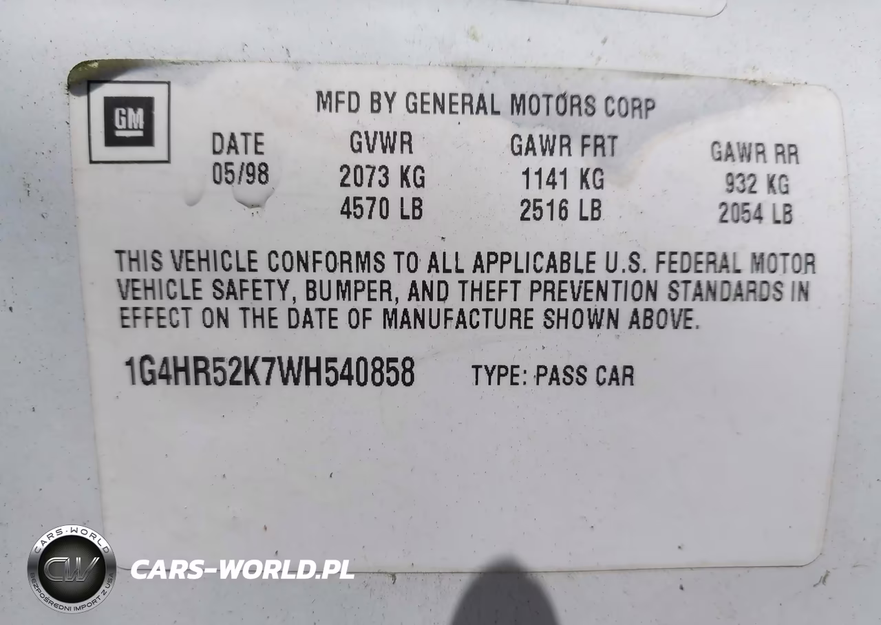 1998 Buick Lesabre Limited VIN:1G4HR52K7WH540858 - 9