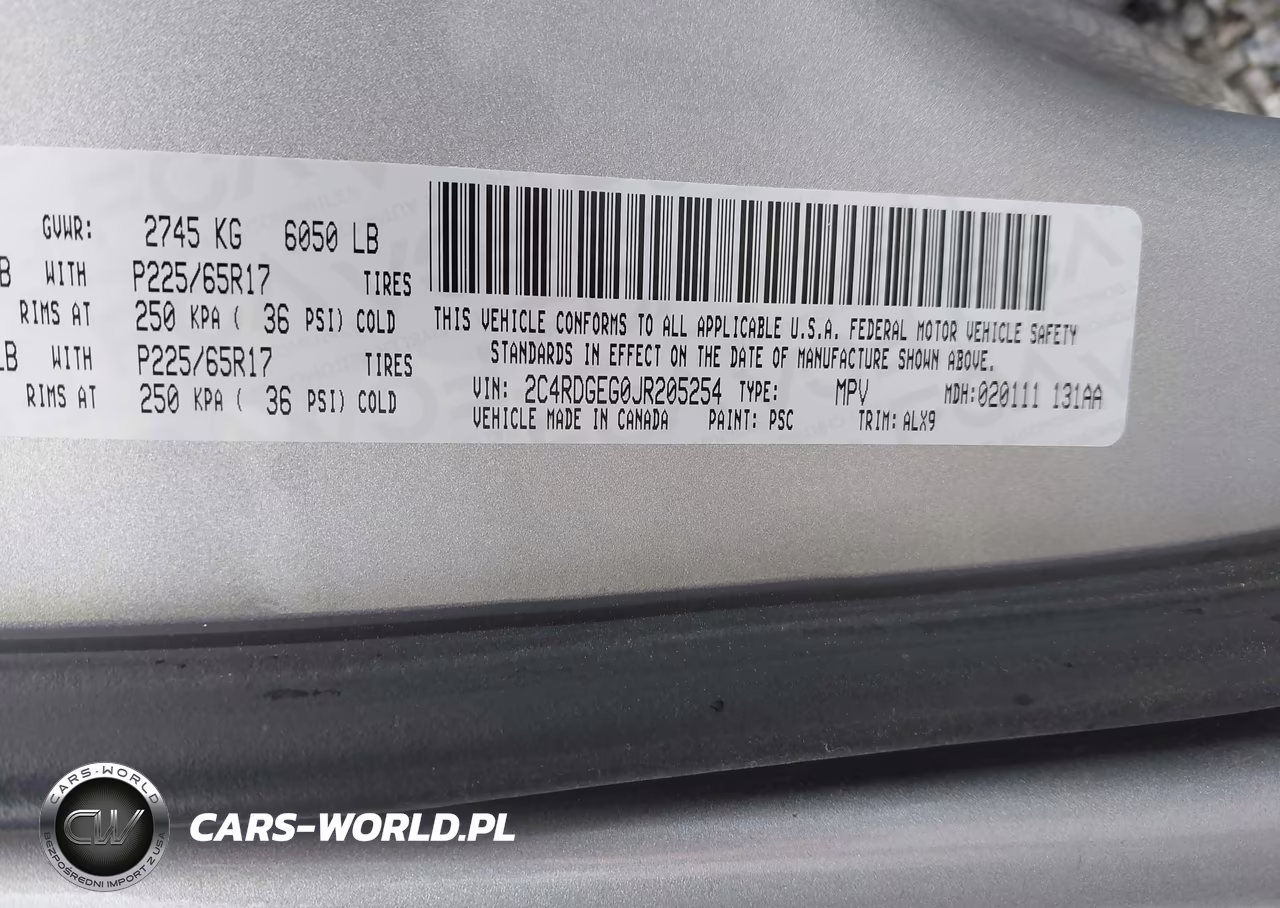 2018 Dodge Grand Caravan Gt VIN:2C4RDGEG0JR205254 - 9