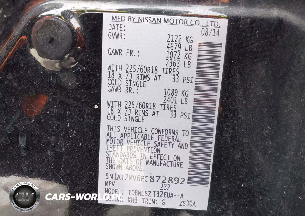 2014 Nissan Rogue Sl VIN:5N1AT2MV6EC872892 - 9