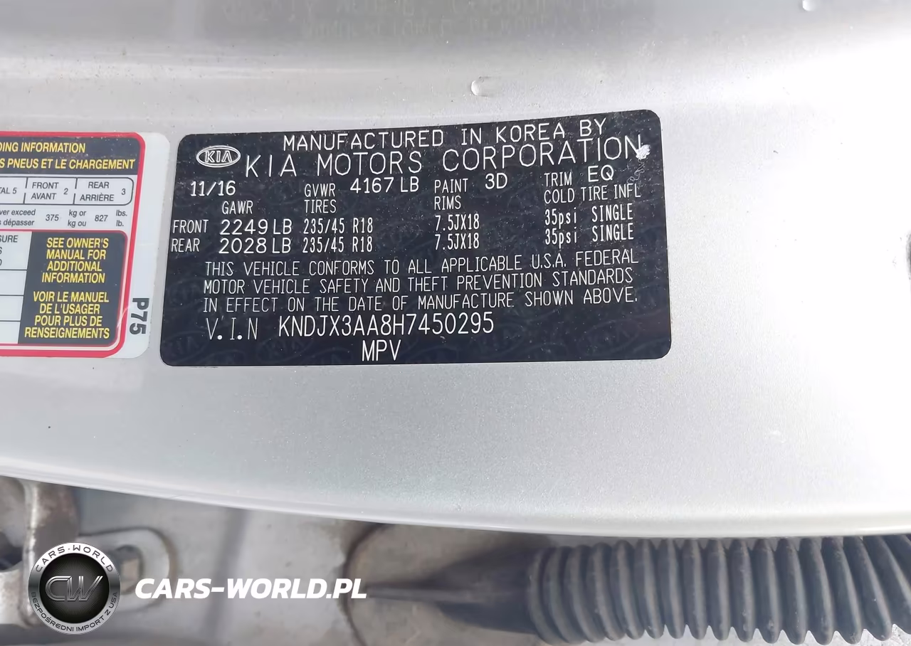 2017 Kia Soul ! VIN:KNDJX3AA8H7450295 - 9