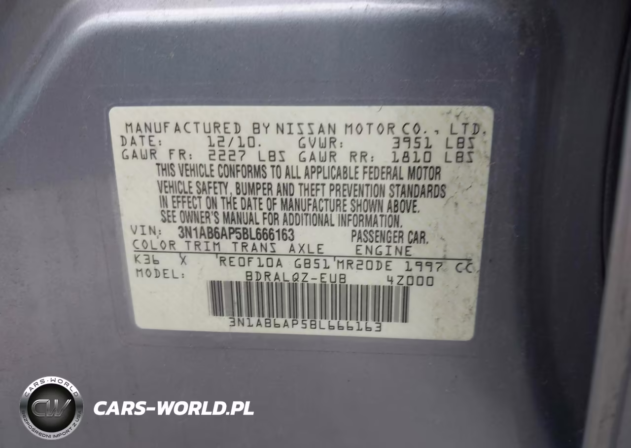 2011 Nissan Sentra 2.0 VIN:3N1AB6AP5BL666163 - 9