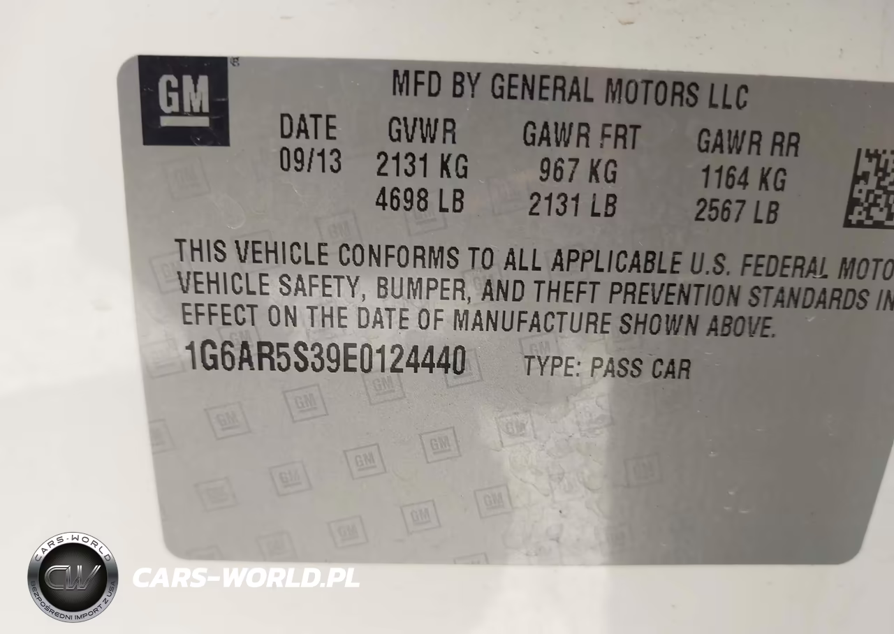 2014 Cadillac Cts Luxury VIN:1G6AR5S39E0124440 - 9