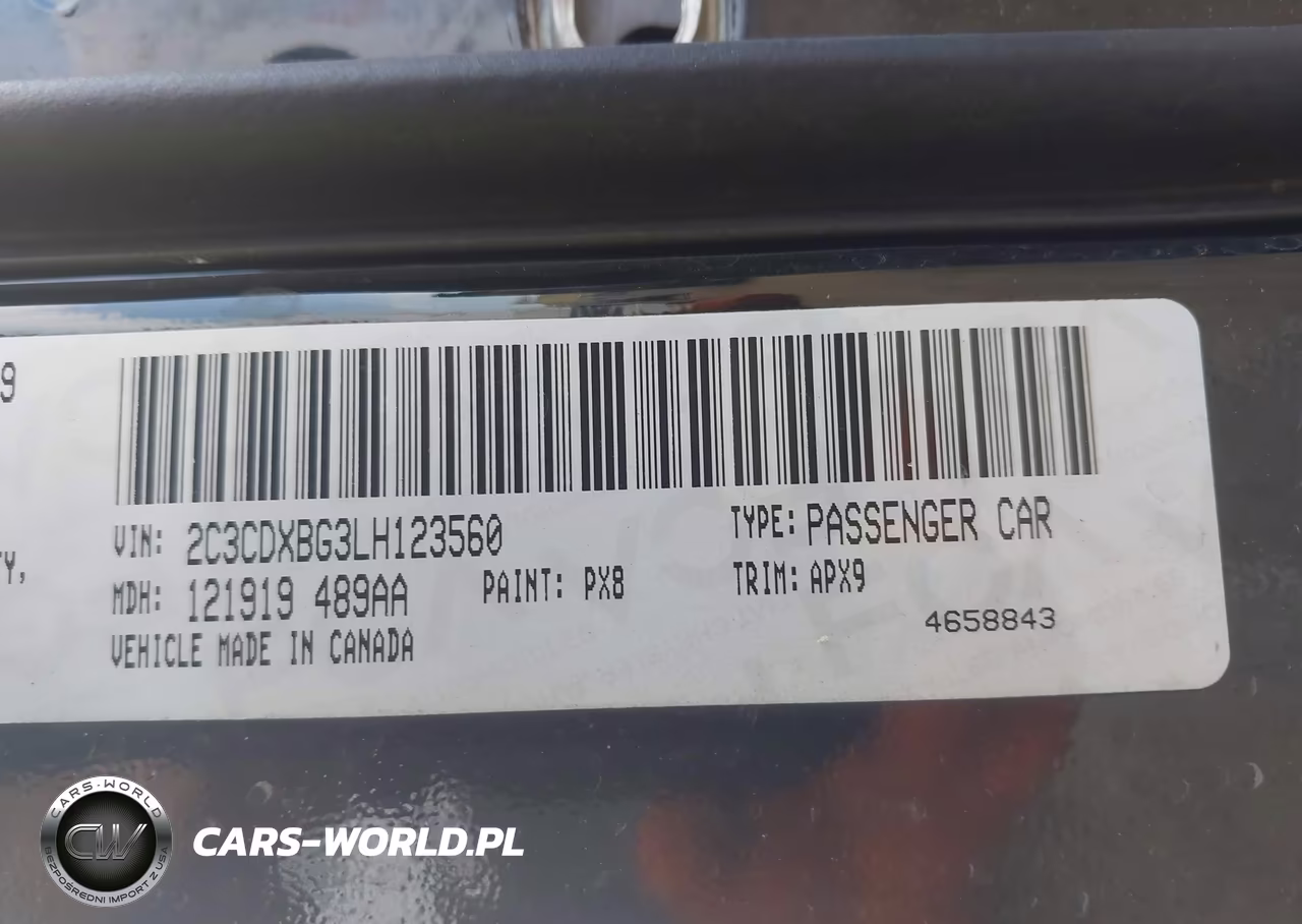 2020 Dodge Charger Sxt Rwd VIN:2C3CDXBG3LH123560 - 9