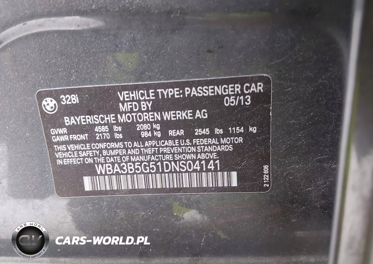 2013 BMW 328I xDrive VIN:WBA3B5G51DNS04141 - 9