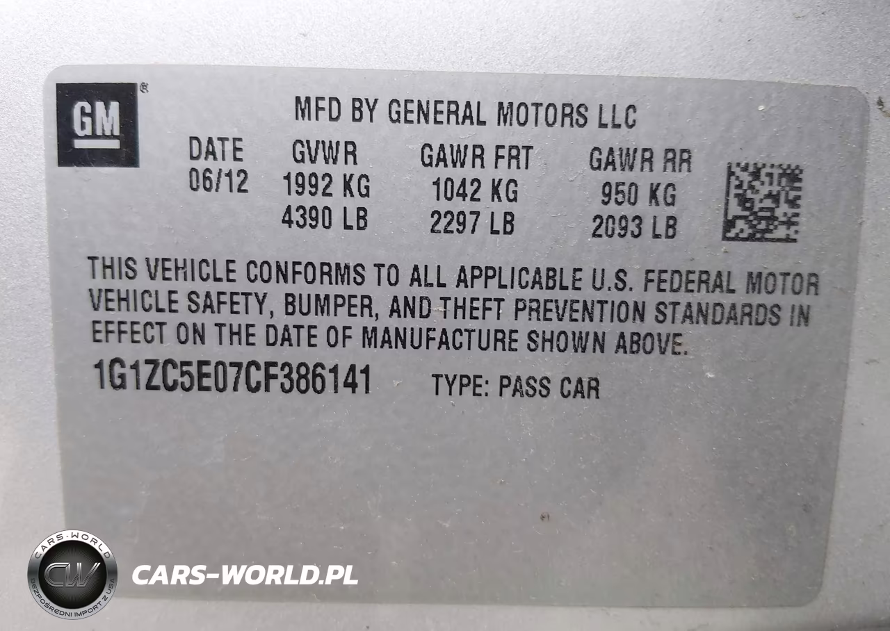 2012 Chevrolet Malibu 1Lt VIN:1G1ZC5E07CF386141 - 9