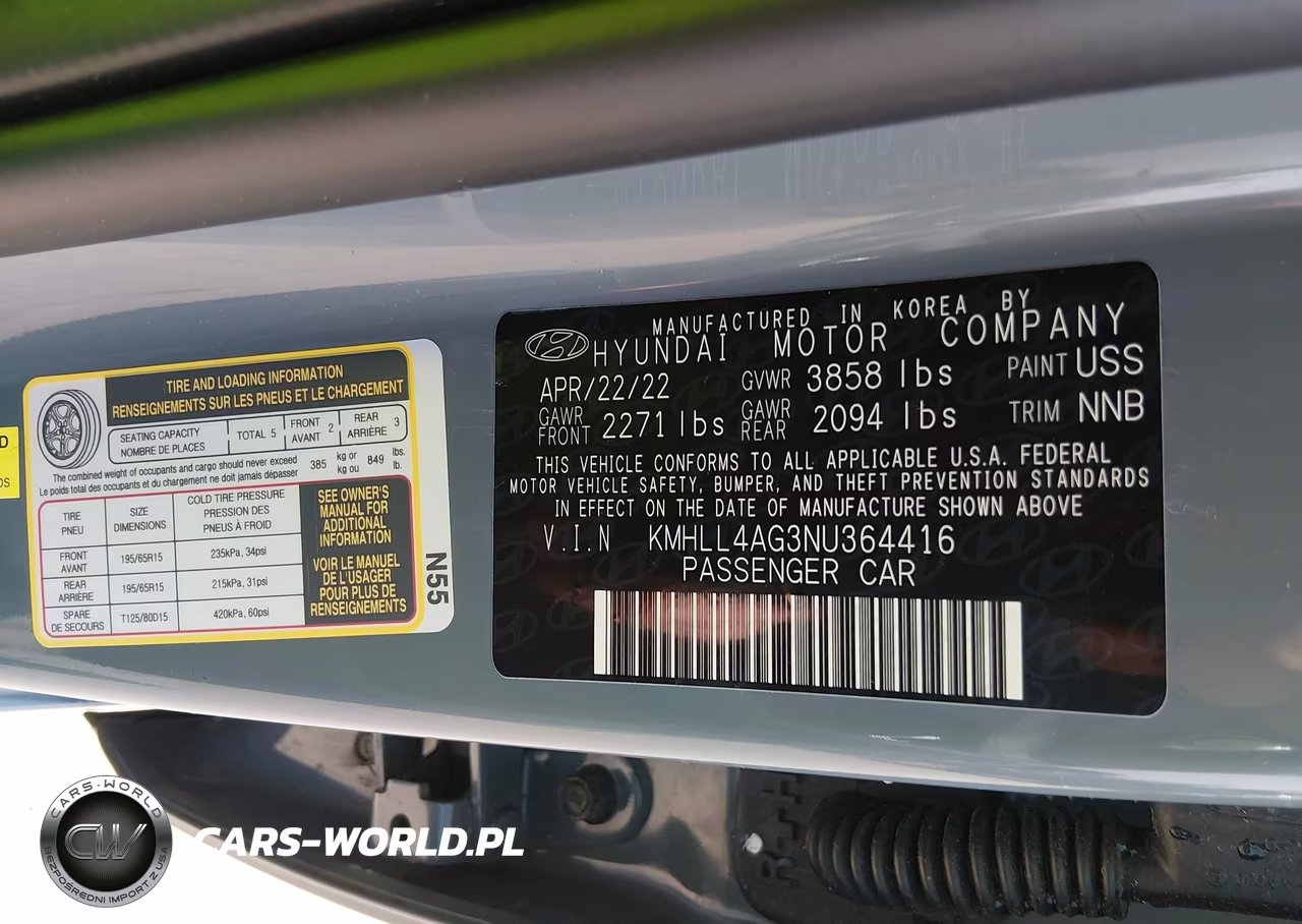 2022 Hyundai Elantra Se VIN:KMHLL4AG3NU364416 - 9