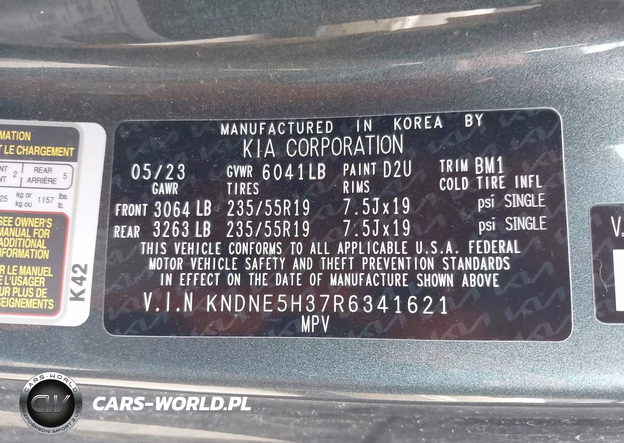 2024 Kia Carnival Mpv Sx Prestige VIN:KNDNE5H37R6341621 - 9