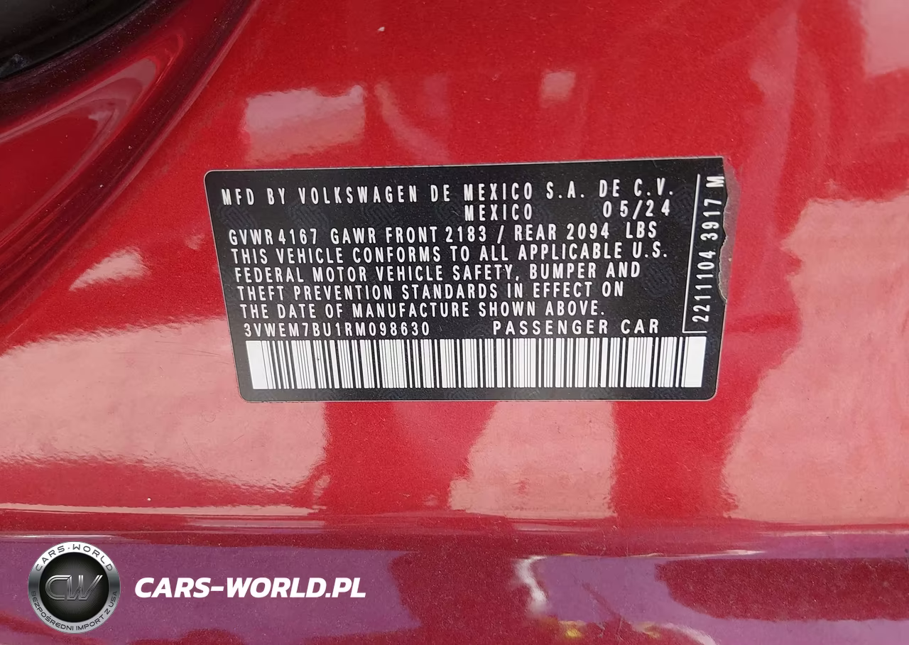 2024 Volkswagen Jetta 1.5T Se VIN:3VWEM7BU1RM098630 - 9